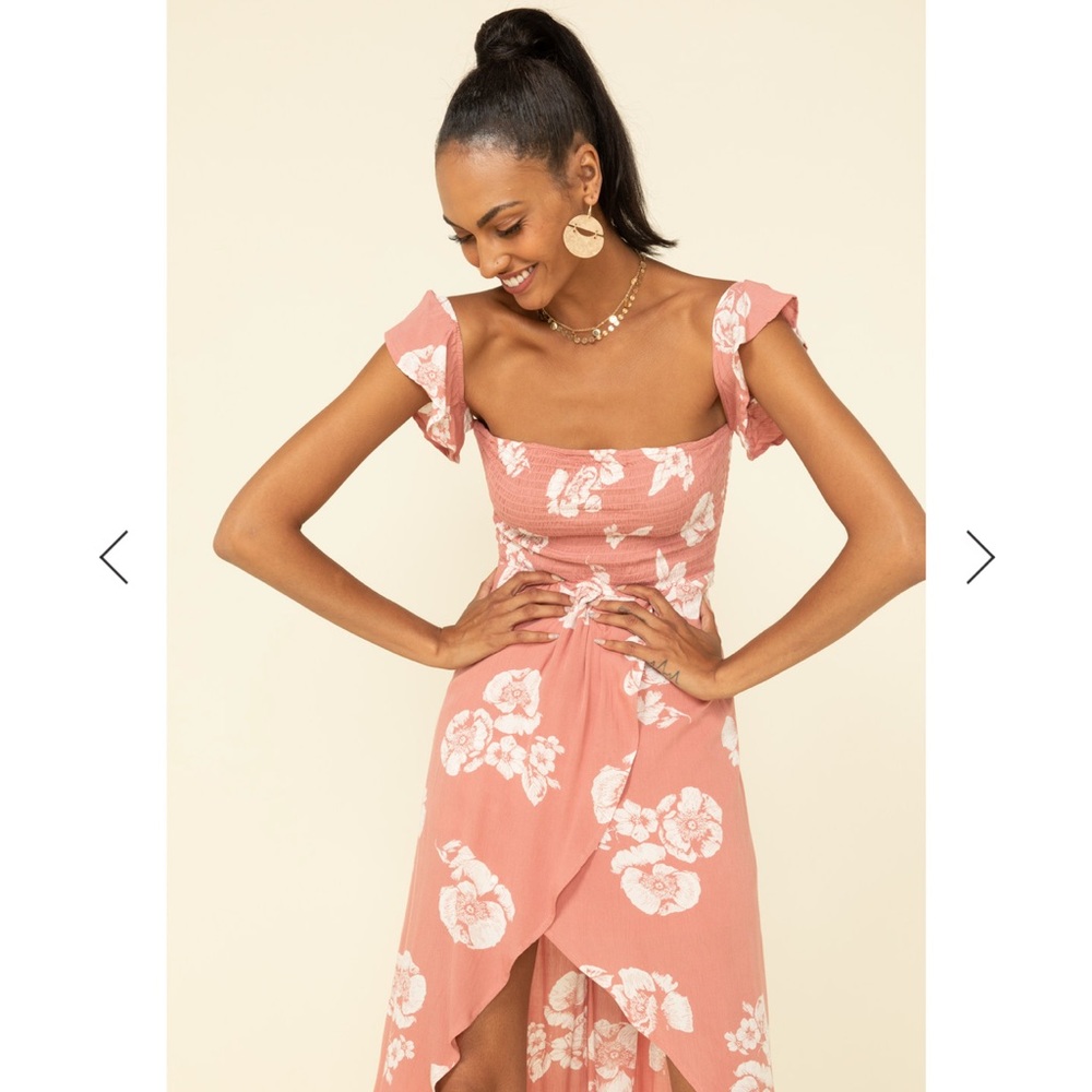 Wrangler off shoulder maxi dress